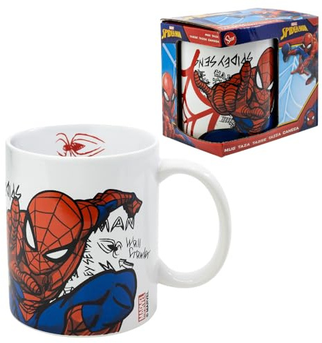 CARTOON Taza Spider-Man cerámica modelo mug 325ml taza Marvel desayuno niños