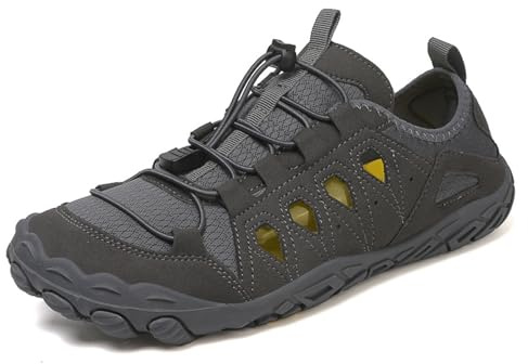 Fansu Zapatos de Agua para Hombre Mujer, Antideslizantes Zapatos para Playa de Secado Rápido, Zapatillas Barefoot Transpirable Calzado Acuático para Yoga, Fitness, Piscina, Surf