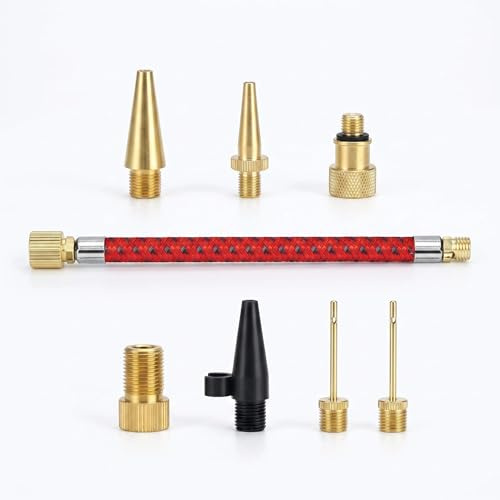 Bekecidi 8 Pièces Embout Pompe Vélo, Adaptateur Valve Velo Kit