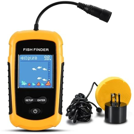 AMRTTWY Underwater Camera, Portable Sonar Depth Sounder With Color LCD Screen, Fish Finder
