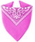 Karl Loven Bandana Rose 100% Coton Paisley Foulard Fichu Bandeau Tour de Cou Tête Echarpe Pastel Bracelet Homme Femme Enfant