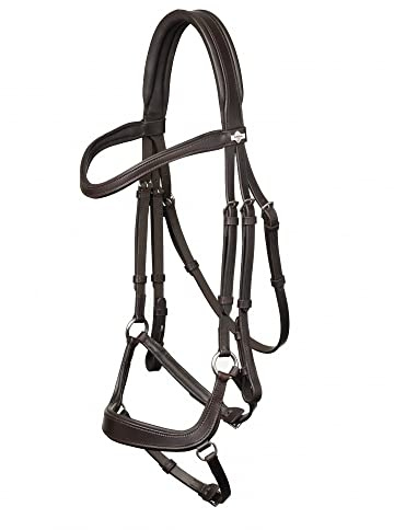 LeMieux Arika Drop Bridle - Brown/Silver Pony
