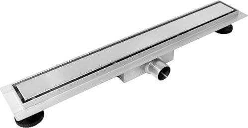 BALNEO Caniveau de Douche 70cm Duplex Next Set Complet 2en1 en Acier Inoxydable, Bas 52mm, Grand Filtre À Cheveux, Douche À Carreler, Caniveau D'évacuation