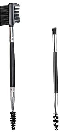 Brosse à Sourcils, 2 Pcs Peigne de Cils, Peigne à Cils Double Extrémité, Brosse Sourcils Double Face, Séparateur de Cils Portable, Pour Modifier les Sourcils et les Cils, Outils de Maquillage