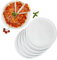 MamboCat 6er Set Bianco Pizzateller XXL I Ø 33,5 cm I für 6 Personen I weiße große Pizzateller aus Porzellan I XXL-Speiseteller, Servierplatte