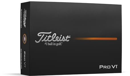 Titleist Pro V1 Golfball, 12 Stück, Weiß (STD Play Number #1-4)