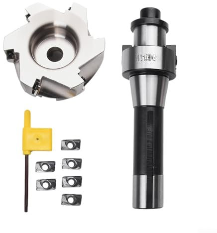 Kit de fraiseuse CNC R8 FMB27 + disque de fraisage 400R 80 mm + clé T15 + lames en carbure APMT1604