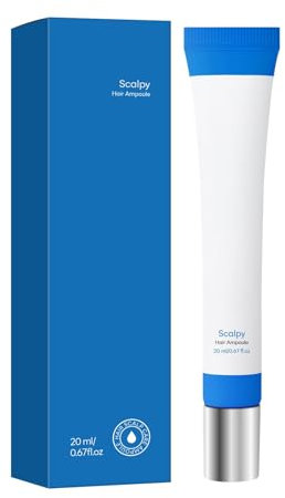 Scalphy - Siero per la crescita dei capelli Scalpy, per uomini e donne, contro la perdita di capelli e il diradamento, fiala per capelli scalphy, non grassa, antifora e antiprurito