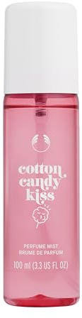 The Body Shop Cotton Candy Kiss Fragrance Mist (1x 100ml), Women’s Body Mist with Strawberry Bubble Gum, Vanilla Bourbon & Tonka Bean, Sweet Candy Floss Perfume Spray for Everyday Wear