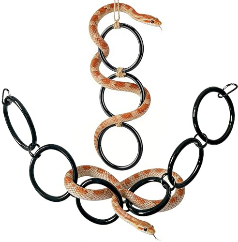 enrichissement reptiles anneaux escalade pour serpents python royal | enrichissement reptiles anneaux escalade pour serpents python royal serpent des blés jouet decor terrarium accessoire agame
