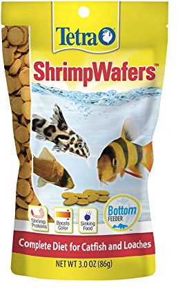 Tetra ShrimpWafers Complete Diet for Catfish and Loaches 3 Ounce