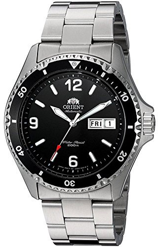 Orient Unisex Erwachsene Analog Automatik Uhr mit Edelstahl Armband FAA02001B3