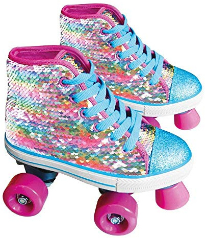 Sport1 Girascintille Patins à roulettes à Paillettes Multicolore 31-32