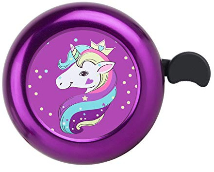 KANGHAR Unicorn Bike Bell for Kids Girls Boys,Adjustable Size Bicycle Bell Bike Accessories for Adult Women Men Clear Sound Bike Horns