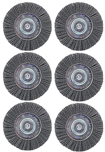 FixedByU Lot de 6 brosses de Rechange pour Nettoyeur de Joints Güde GFR 401 Art. 94319 Brosse de Rechange en Nylon et Plastique (6 brosses en Nylon)