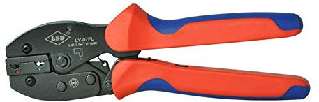 Abisolierzange/-schneider/-crimpzange 1,25-2,5 mm² Ratschen-Crimpzange, Flachstecker Crimpzange for nicht isolierte Flachstecker für Abisolieren elektrischer Drähte und für Schneiden von Kabeln