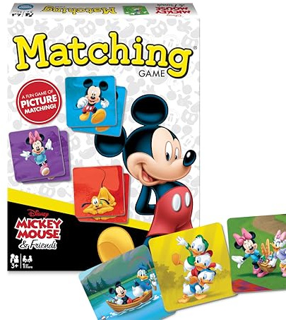 Wonder Forge Mickey Mouse Matching Game - Fun and Educational Disney Memory Card Game for Toddlers, Kids, Boys and Girls Ages 3-5 - Develops Focus, Analysis, and Learning Skills
