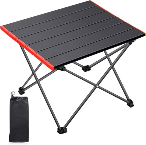TEWWCEO Tragbar Klapptisch,Campingtisch,Tragbarer Campingtisch,Leichter Klapptisch im Freien,Aluminium Camping Tisch mit Tasche für Camping,Picknick,Grillen,Wandern,Angeln
