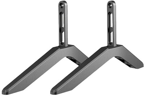 Lunaanda Pieds de Support TV Universels, Support de Base de Remplacement pour Téléviseur de 32 à 65 Pouces, Pieds de Meuble TV Noirs avec Patins Antidérapants et Vis pour Écran Plat LCD LED Plasma