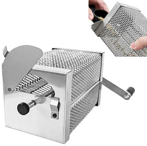 Tostador de café manual para el hogar, tostador de café manual, tostador de café práctico, tostador de café en casa, tostador de granos de café para camping y exteriores, perfiles de tostado
