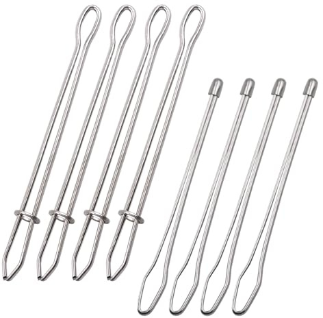 SYEYCW 8 Piezas Enhebrador de Agujas, Enebradores de Agujas de Coser, Cinturón Elástico Herramientas de Costura, Pinza Enhebradora Cordón, Elástica Coser Agujas Enhebrador, para Uso Doméstico DIY