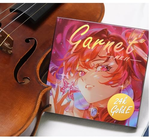 Juego de cuerdas universales para violín 4/4 y 3/4 | Núcleo sintético de calibre medio, herida plateada D & G, enrollado de aluminio A, sonido rico, sensación suave, probado en conciertos, potencia y