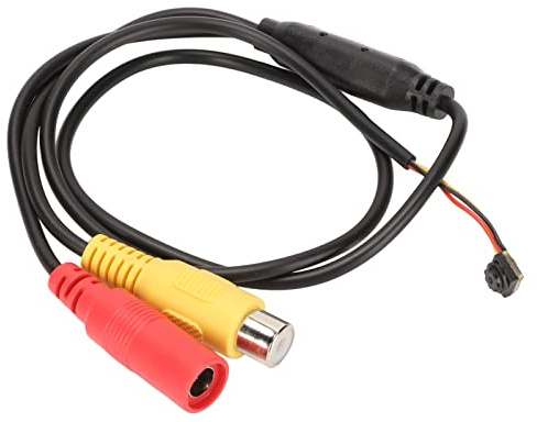 VELATEMOR Analog Säkerhetskamera, 800TVL Mini Inomhus CCTV-kamera med AV-utgång för DVR-system, med Plug & Play, Svagt Ljus, Liten övervakning för Hemmakontor