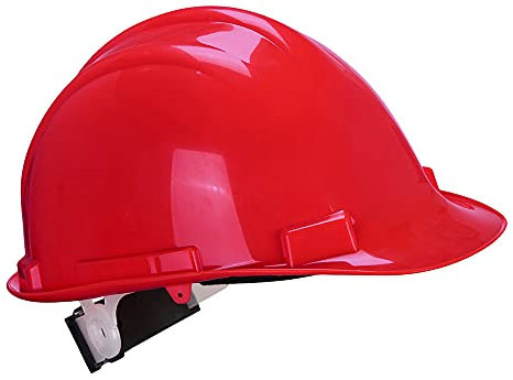 Portwest Expertbase Wheel Safety Helmet, Color:Red, Size:One Size, PS57RER