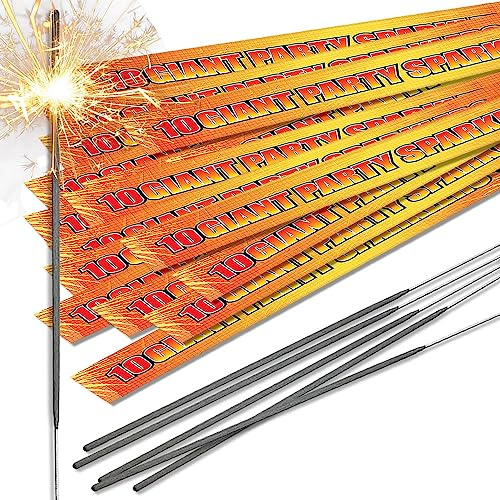 40cm (16) Giant Party Sparklers - Great for all Occasions (150 Sparklers)