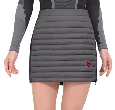 Little Donkey Andy Damen Leichte Winddichter Thermorock Stepprock Puffer Sportskorts zum Wandern Golf Dunkelgrau L