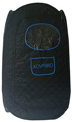 KOVFBRO Steam Sauna Tent Portable Spa Room Home Full Body Slimming Folding Detox Therapy Steam Fold Sauna Cabin Exculde Sauna Generator Black