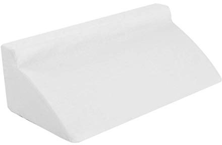 Cuscino a Cuneo, Cuscino a Cuneo per Letto Cuscino a Cuneo in Schiuma con Copertura con Cerniera Lavabile Cuscino di Supporto Lombare per la Schiena Rialzato delle Gambe(bianco)