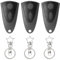 AOUZOVLI 3 Stück 433Mhz Fernbedienung Handsender Garagentoröffner Remote Control Duplicator Garagentor, Kompatibel für Novoferm Novotron 502 MAX43-2 512 MIX43-2, mit 3 Schlüsselanhänger