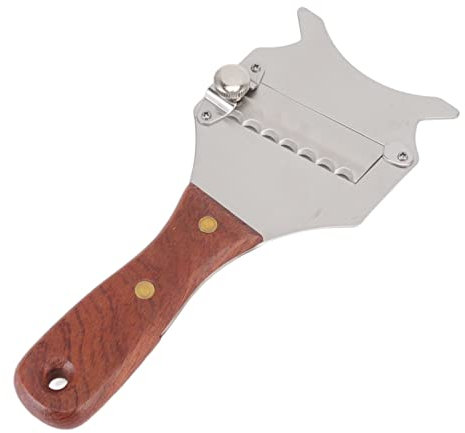 Truffle Grater Adjustable Truffle Grater, Truffle Grater Cutter Easy to Use Stainless Steel Truffle Grater Cutter with Ergonomic Wooden Handle for Chocolate