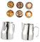 SHOWERORO 1 PC Milk Frothers Milk Frothing Jug Milk Frothing Pitcher Milk Frothing Cup Coffee Frothing Pitcher Milk Steaming Pitcher Latte Art Cup Coffee Mugs Creamer Frothing Pitcher Silver