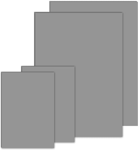 Placas de goma blanda para linograbado A4 y A6, 4 piezas de bloques de caucho flexible verde, material fácil de tallar, para tallado de sellos DIY, impresión en relieve y artesanía (Gris)