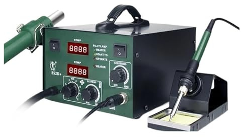 Svetsstation, 852D 2-i-1 omarbetningsstation, digital luftpump varmluft och lödkolv(852D SKU1)