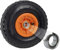 TRUTZHOLM Sackkarrenrad 260x85 mm 3.00-4 Bollerwagenrad Luftrad Ersatzrad Nabenlänge 60 mm versetzt orange