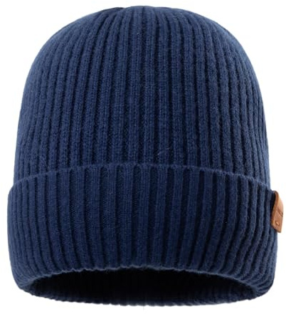 Fancet TOP-EX M/L/XL/XXL Lana Merino Berretto Beanie Uomo Donna con Fleece, Calda Mütze Invernale, Mütze Invernale Elasticizzata Morbida, XL/XXL