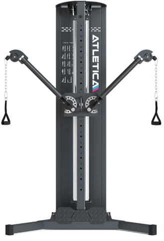 ATLETICA Kronika | Duale Kabelzugstation | Cable Pull Station | 90kg Gewichtsblock | Grenzenlose Einstellmöglichkeiten | Maximale Bewegungsfreiheit