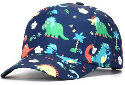 TPZORJX Gorra Clásica para Niño - Dinosaurio Sombrero de Algodón - Visera Primavera Verano 5-6 Años