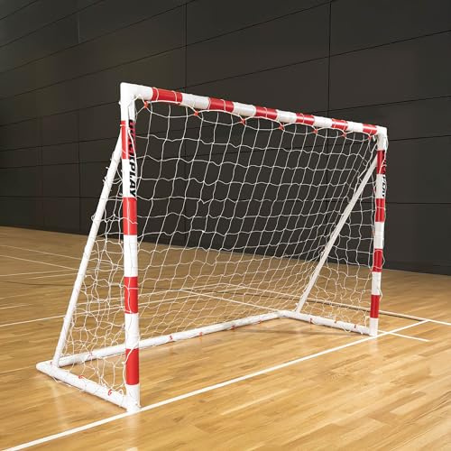 QUICKPLAY Q-Fold Handballtor | 30-Sekunden-Klappdesign für schnellen Aufbau | Tragbares, wetterfestes Handballtor für Indoor- & Outdoor-Training | Handballtor Garten Kinder [Einzeltor] (240 x 170 cm)