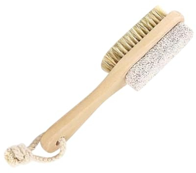 SKISUNO 2 Piezas Pómez Doble Cara para Pies con Placa Raspadora Herramienta de Pedicura Profesional para Ablandar Durezas y Eliminar Muerta Duradera y Portátil