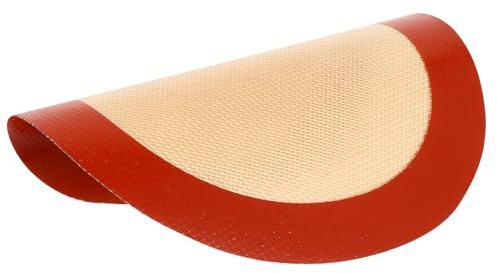 Veemoon Tapis de Cuisson en Silicone Antiadhésif Rond 23 CM Réutilisable Compatible Micro-Ondes et Friteuse à Air Chaud Résistant à la Chaleur Facile à Nettoyer Tapis de Four
