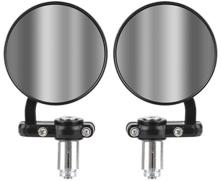 motociclo Specchietto Retrovisore Specchietti Retrovisori Universali Per Moto Da 22 Mm, Laterali Per, Accessori Per, 2 Pezzi, Montaggio Su Estremità Manubrio