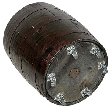 Temesso Kräuterbeet aus einem originalen schottischen Whiskyfass (Kräuterbeet mit Ablaufbohrungen und Rollen - Oberfläche geölt)