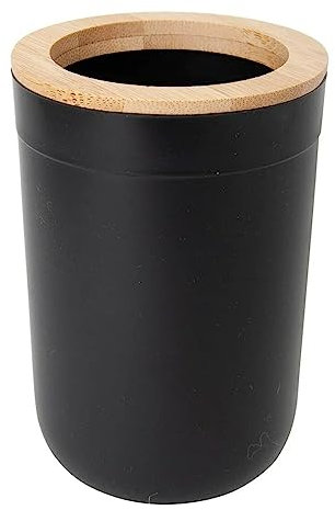 Porte-Brosse à Dents Noir et Bambou