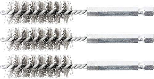 BGS 3078-15-S | Stahlbürste | 3-tlg. | 15 mm | Antrieb Außensechskant 6,3 mm (1/4) | Loch-Drahtbürsten | für BGS 3078