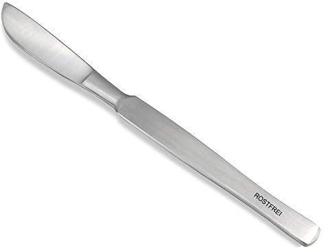 Profi Hornhautschaber Stumpfes Skalpell Creme-Schaber aus rostfreiem Edelstahl Hornhautentferner Pediküre Schaber zur sanften Entfernung der Hornhaut für die Fußpflege 18,5 cm (Modell 4)