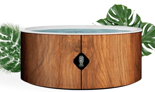 Coco Bain Piscine Bora Bora - Piscine Hors Sol 180cm de diamètre - 1200Litres - - Imitation Bois